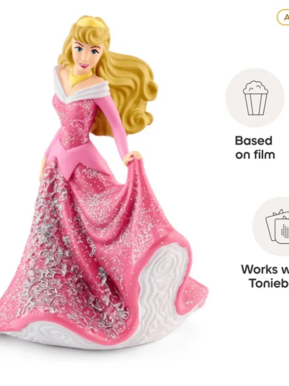 Tonies Princess Aurora Pink Audio Character for Toniebox